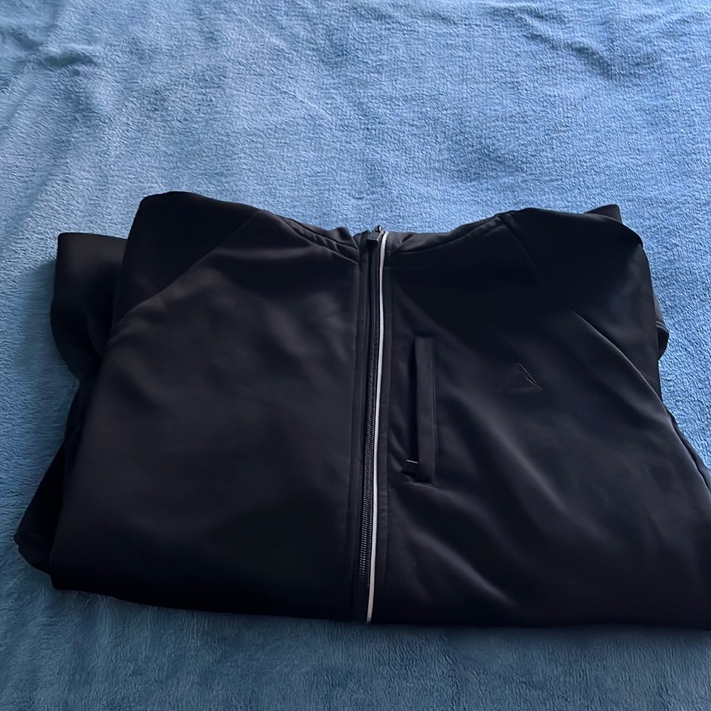 A87 Men's Zip Up Hoodie Black Large